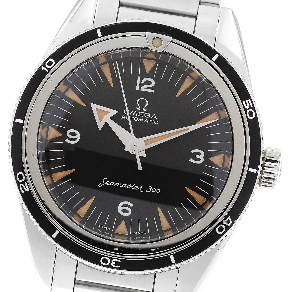オメガ OMEGA 234.10.39.20.01.001 シーマスター300 1957 トリロジー コーアクシャル 自動巻き メンズ 保証書付き_901872【中古】