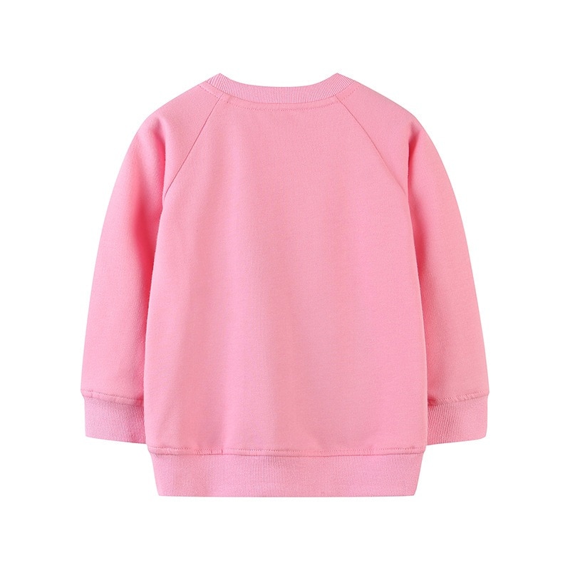 ヨーロッパとアメリカスタイルの秋の子供用トレーナー漫画刺繍女の子長袖かわいいプルオーバートレーナー小中型子供向け