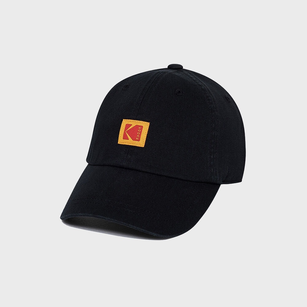 コダックアパレル スクエアロゴ リラックスフィット CAP ブラック