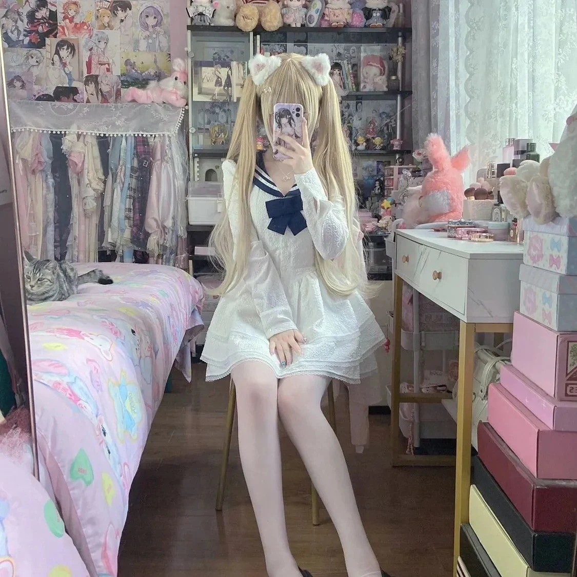 【超お得1つ買うと10個もらえる】メガ割ロリータドレス ロリータかわいいドレス新しいカレッジスタイル