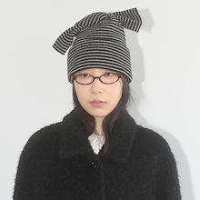 【FUNFROMFUN】FLUFFY RIBBON BEANIEビーニー★韓国人気★追跡付 FUNFROMFUN】FLUFFY RIBBON BEANIEビーニー☆韓国人気☆追跡付
