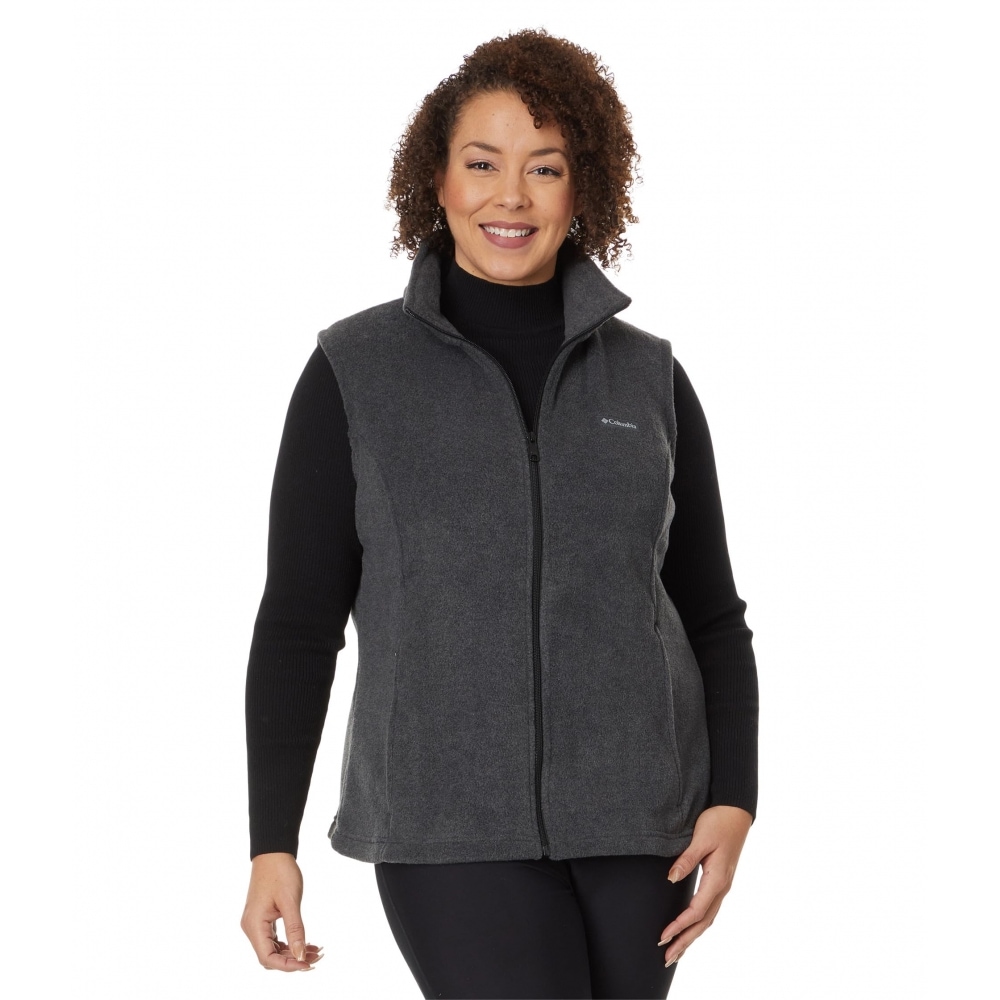 コロンビアプラスサイズベントンスプリングス ベストチャコール