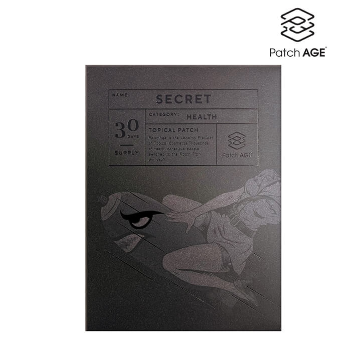 パッチエイジ シークレット 30パッチ入り PatchAGE SECRET 男性向け シート パッチ型 貼る 日本公式代理店 【メーカー直送商品】