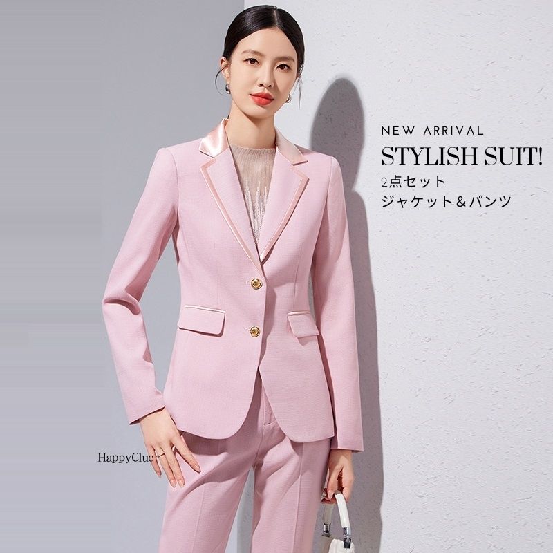 セットアップ 春秋 パンツスーツ おしゃれスーツ レディース スーツセット 卒業式 入学式 フォマール 事務服 スーツ OLオフィス ビジネススーツ リクルートスーツ 謝恩会 二次会 30代40