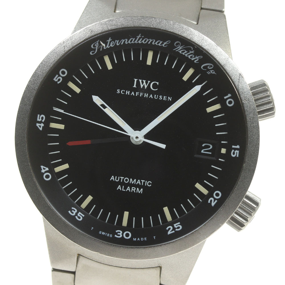 IWC IWC SCHAFFHAUSEN IW353701 GSTアラーム デイト 自動巻き メンズ _865334【中古】