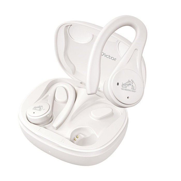 ワイヤレスステレオヘッドセット 完全ワイヤレスイヤホン HA-EC25T-W ホワイト