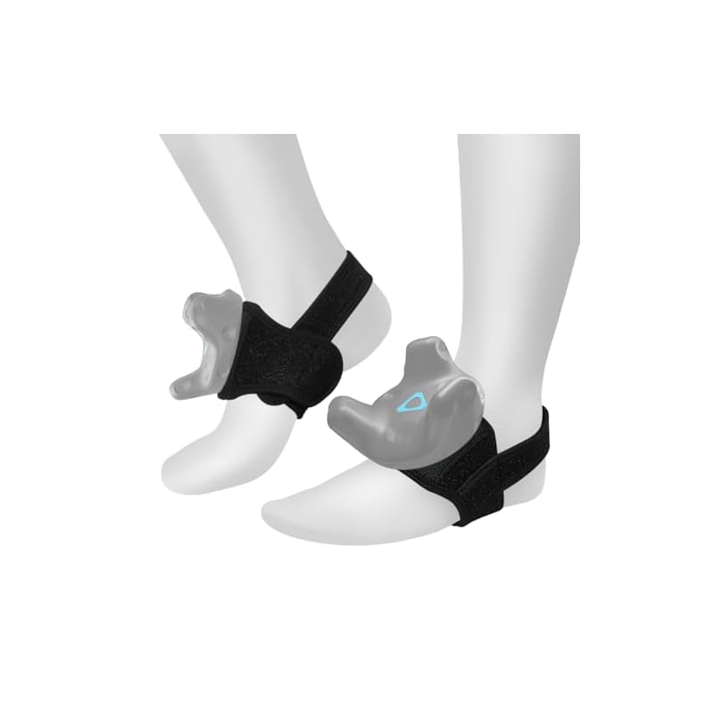 [LANMU] ストラップ トラッカーベルト 調整可能 vrトラッカー用 ストラップ足用 手首用 HTC Vive Trackerに対応 正確な全身トラッキング モーションキャプチャ用 ブラック （1