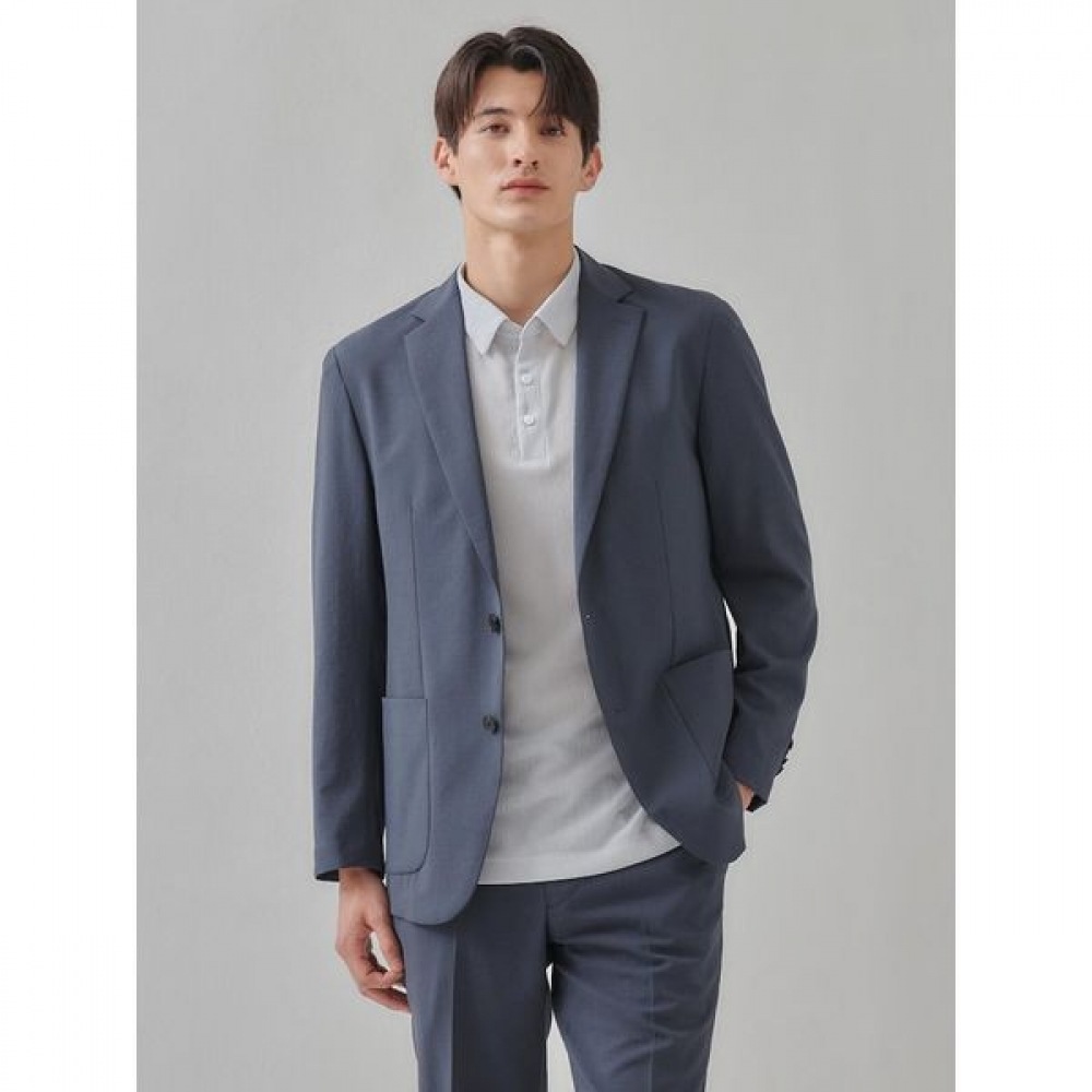 [ギャラクシーライフスタイル] カーディナルウールライクライトウェイトセットアップジャケットアッシュ (GC4411CS34)