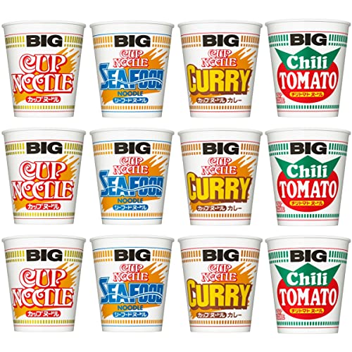 日清 カップヌードルBIG 4種12食 詰め合わせ カップヌードル シーフードヌードル カレーヌードル チリトマトヌードル
