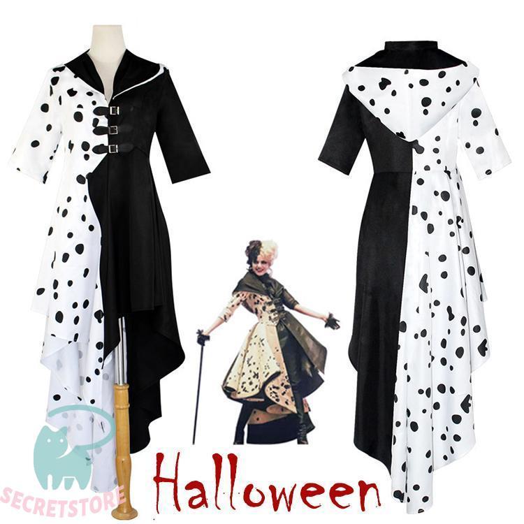 【 2025新作最安値に挑戦】 衣装 コスプレ 白黒 ドット イベント 仮装 パーティ かっこいい コスチューム 目立つ アシンメトリー かわいい