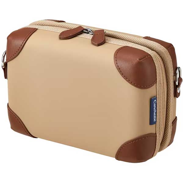 （まとめ買い）カルシェット ポーチ 小物/ペン収納 ベージュ 5909-BE [x3]