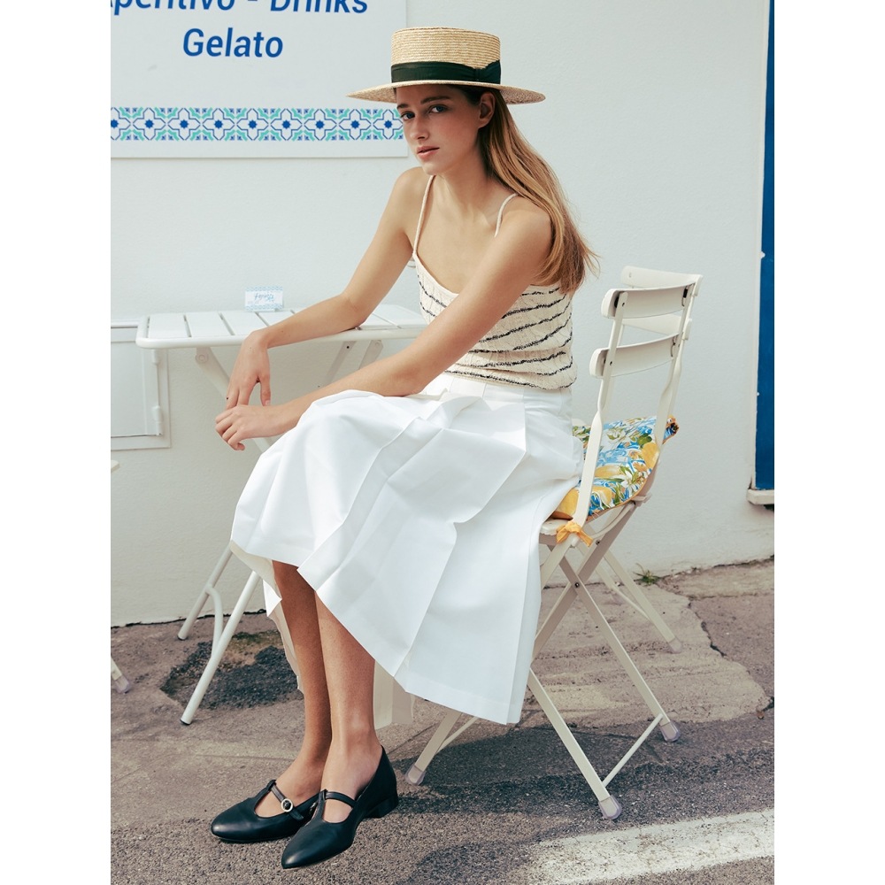 AND YOU MINORI プリーツスカート（アイボリー）