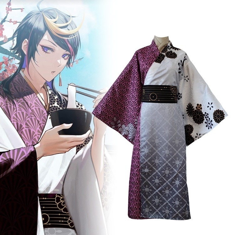 バーチャルキャスターLuxiemボーイズグループ虹社コスプレ服ShuYamino着物二次元にじさんじ