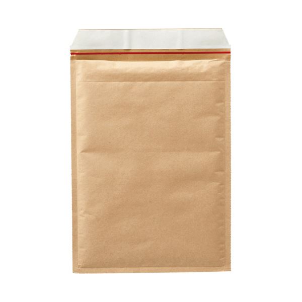 （まとめ）TANOSEE クッション封筒 A4用 内寸235×330mm 茶 1ケース（100枚） (×3セット)