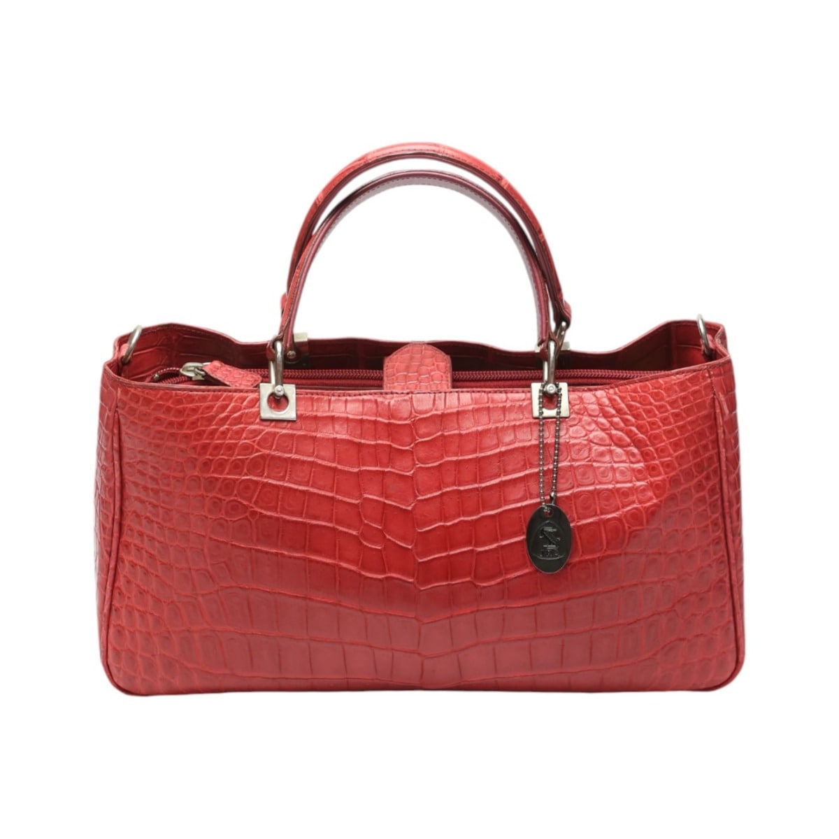 クロコダイル 2WAY JRA 日本製 ショルダーバッグ レッド