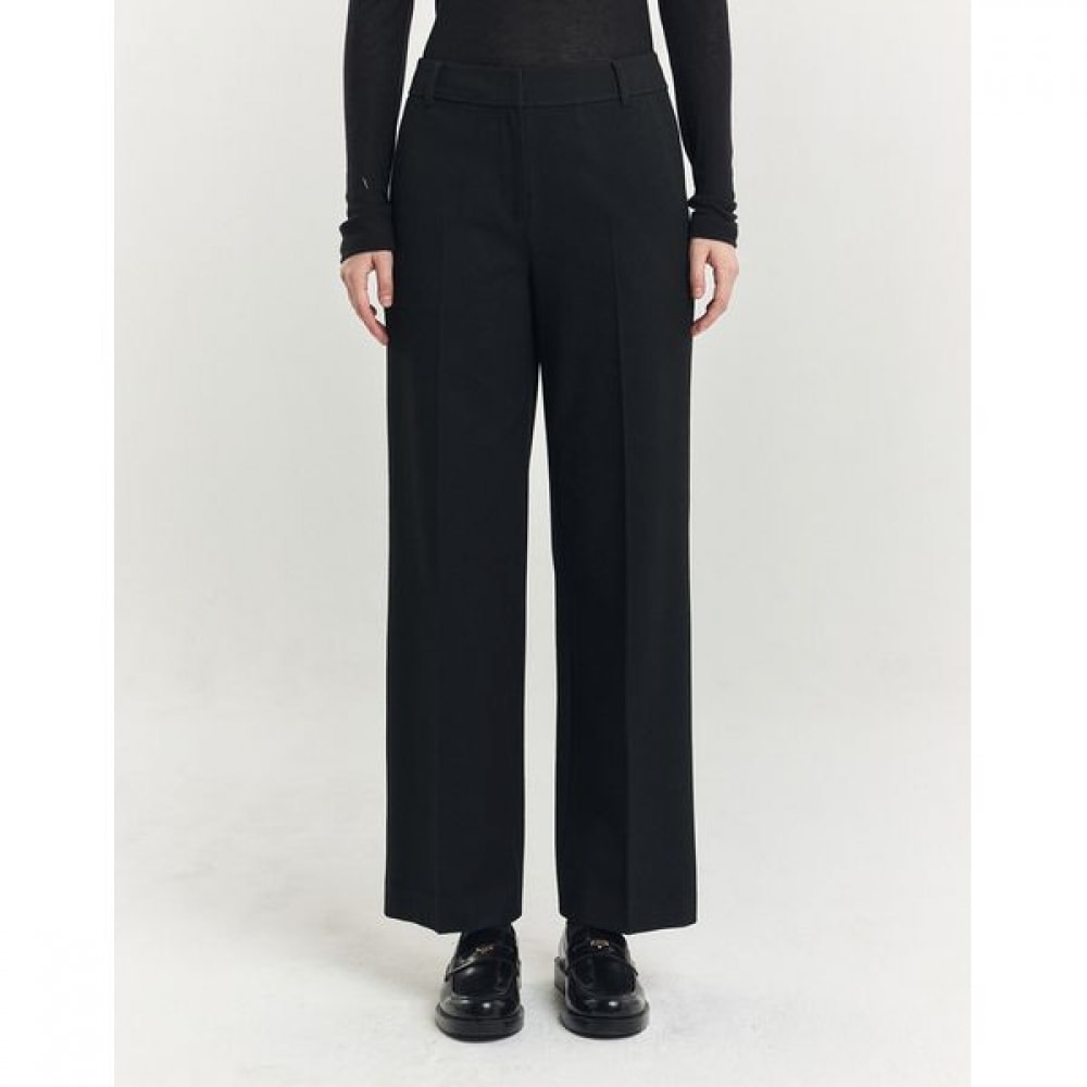 [ヘッジスレディース] 24FW ワイドスラックスブラック HSPA4DP73BK