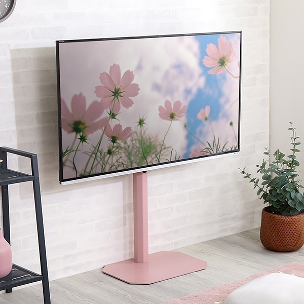 美しいフォルムの八角壁寄せテレビスタンド OCTA -オクタ-八角スタンド 壁寄せテレビスタンド ス