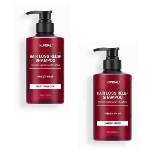 クンダルカフェイン脱毛シャンプーベビーパウダー500ml +ホワイトマスク500ml香りのあるしっとりした髪の栄養供給