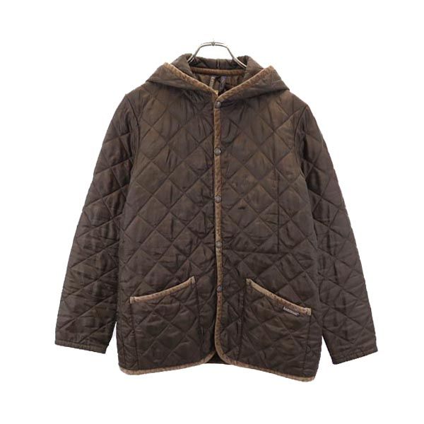 中綿 キルティングジャケット 36 ブラウン メンズ