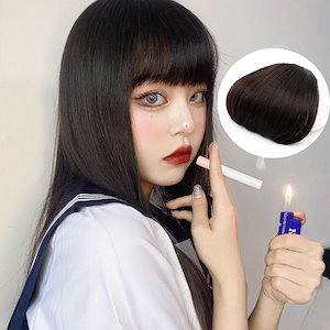 Qoo10] コミック前髪ウィッグ 女性 品付き フェ