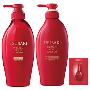 TSUBAKI シャンプー コンデショナー セット ボトル おまけ 【プレミアム モイスト&リペア】 艶 オイルフォース うるおい まとまり 乾燥 紫外線