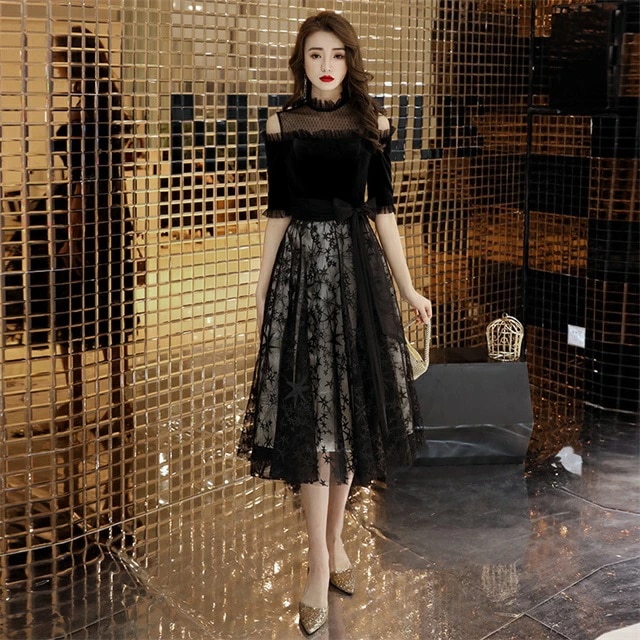 レースアップワンピース オフショルワンピース パーティードレス ドレス ワンピース ミディアムワンピース ひざ丈パーティードレス 二次会ワンピース フォーマル 演出ドレス 二次会ドレス ワンピ パーテ 6,125円