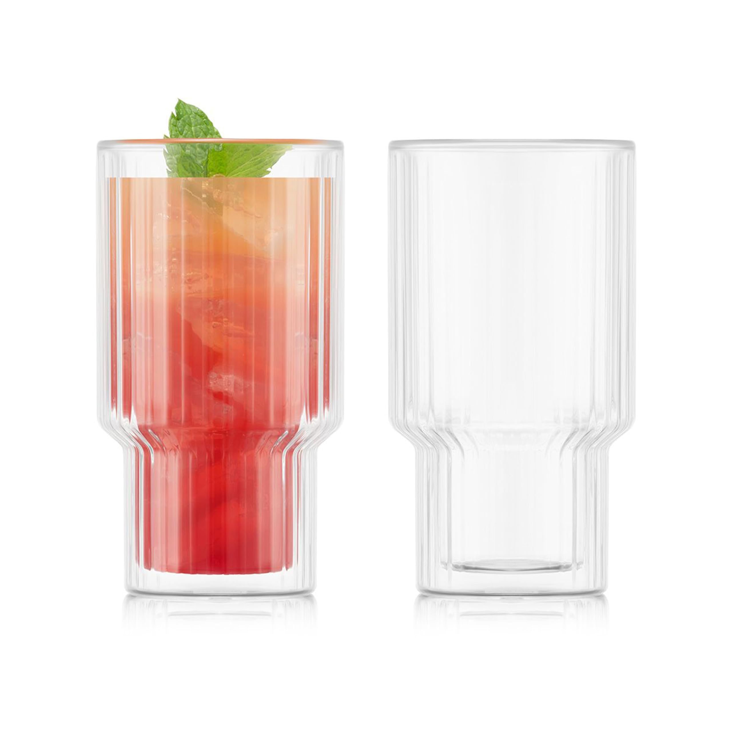 BODUM ボダム グラス コップ タンブラー NAVALIA ナヴァリア ダブルウォールグラス 250ml 2個セット 保温保冷性 二重構造 耐熱ガラス スタッキング 電子レンジ可 オーブン可 食洗