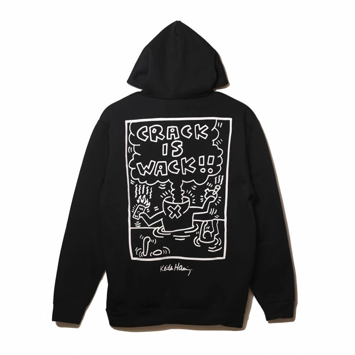 REASON × キースヘリング パーカー ブランド 長袖 スウェット 裏パイル メンズ 春秋冬用 黒 大きいサイズ Keith Haring 限定 コラボ 公式