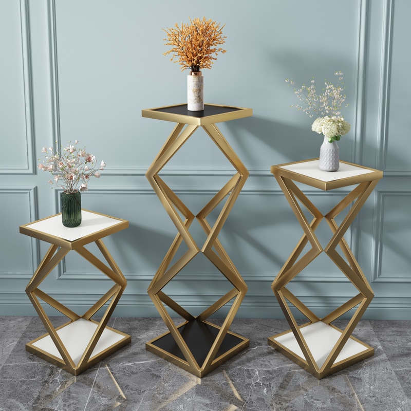 リビングルーム用のフロアスタンド式ヨーロピアンスタイルのバルコニープランタースタンド