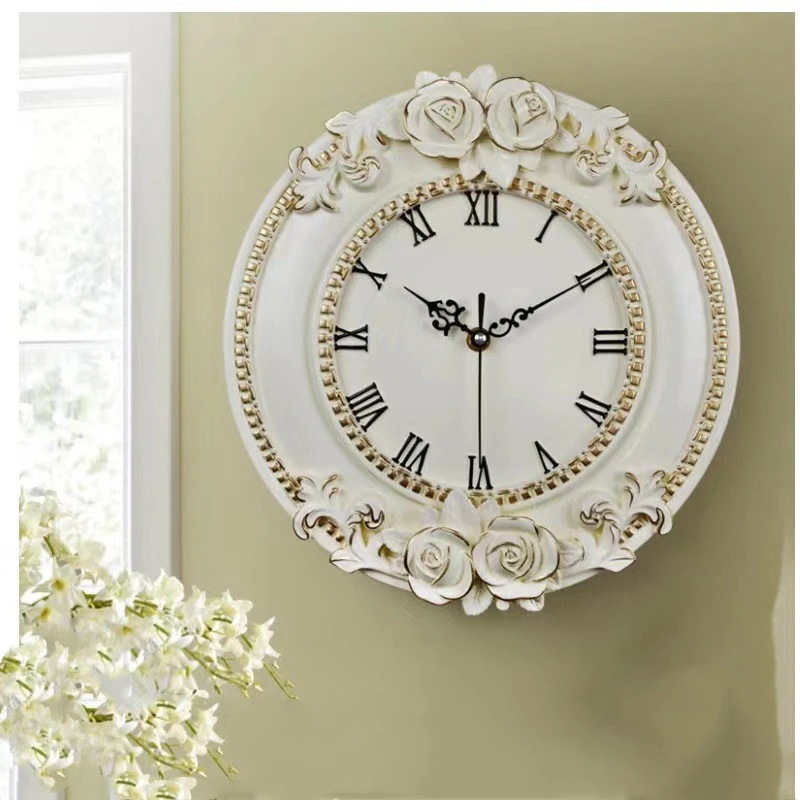 壁掛け時計 レトロ時計 掛け時計 北欧 インテリア ローマ レトロ風 おしゃれ 静音 時計 部屋 リビング