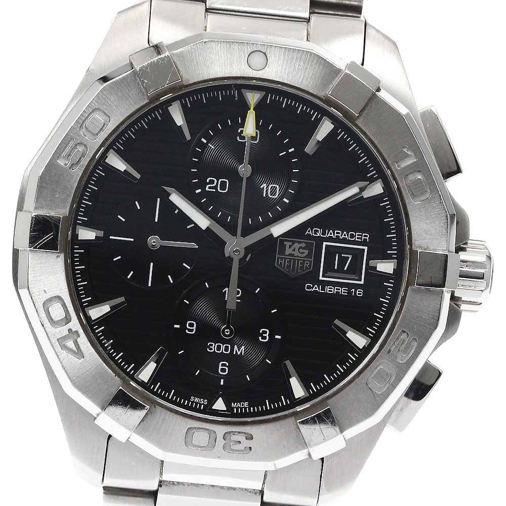 タグホイヤー TAG HEUER CAY2110.BA0925 アクアレーサー キャリバー16 クロノグラフ 自動巻き メンズ 箱・保証書付き_885117【中古】