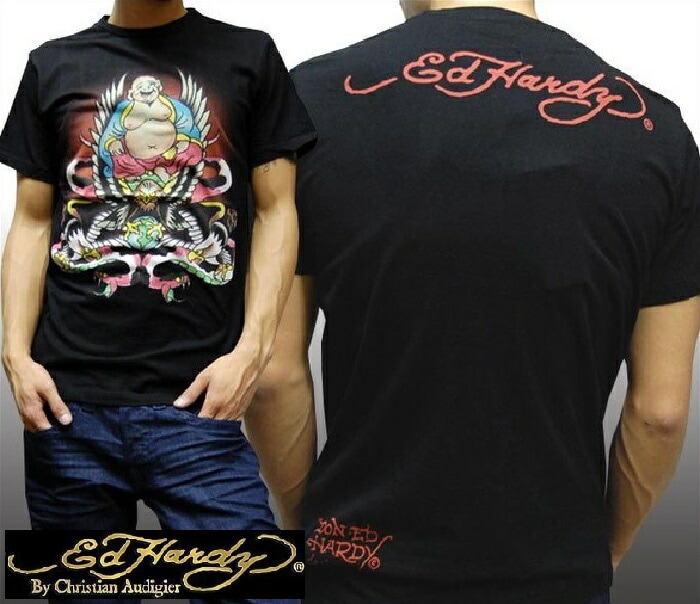 エドハーディー メンズ Tシャツ 200種類の品揃え BUDDHA ブラック エドハーディー 正規品 インポート セレブ ファッション サファリ 掲載 ブランド セレカジ アメカジ ストリート