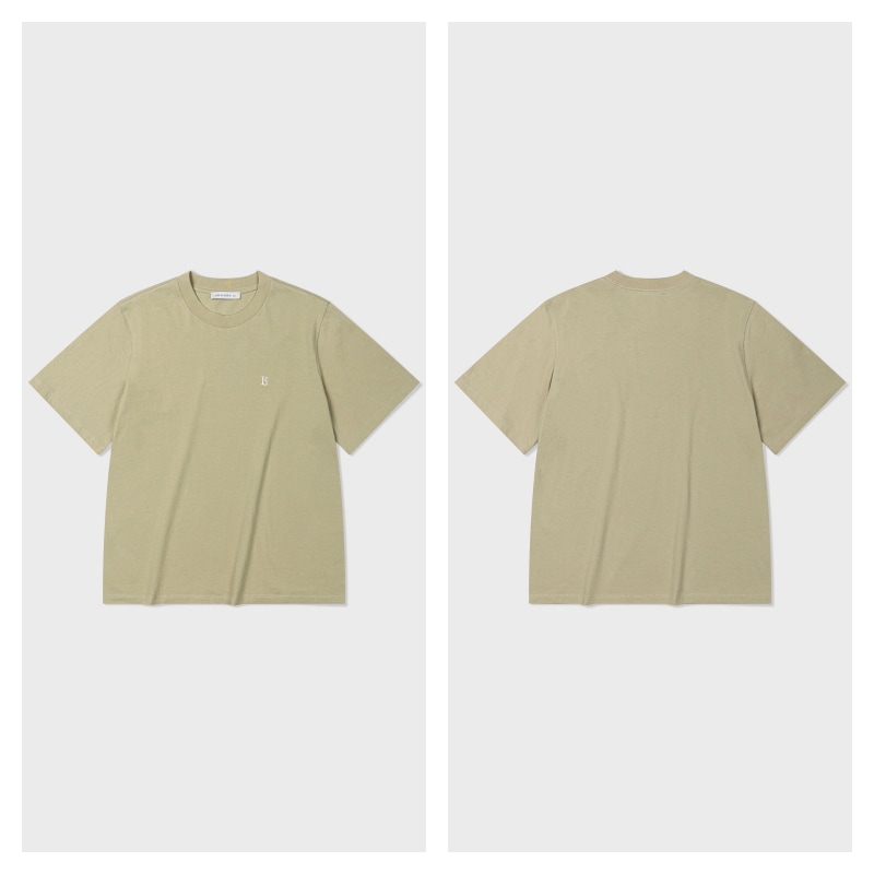 【LOW CLASSIC】 ORGANIC Lc BASIC T-SHIRT : SAND BEIGE