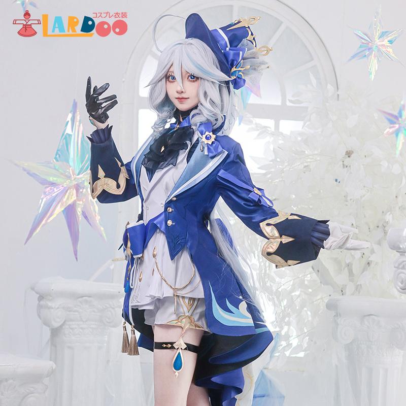 2026 新作 L 原 神 Genshin フォンテーヌ フリーナ FurinaFocalors コスチューム コスプレ衣装 ウィッグ ブーツ