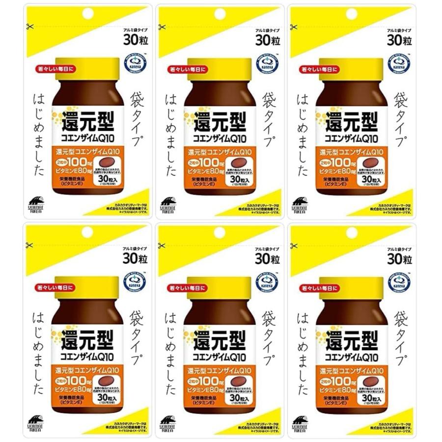 カネカ社製 還元型コエンザイム Ｑ10 30粒入り 6袋セット サプリメント 5,338円