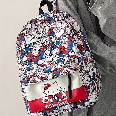 Qoo10] サンリオ ハローキティ ナップサックA4 韓国 フ : バッグ