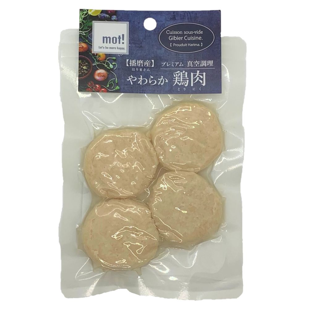 （まとめ買い）FLF mot！ やわらか鶏肉 ささみハンバーグ 60g 犬用おやつ [x10]