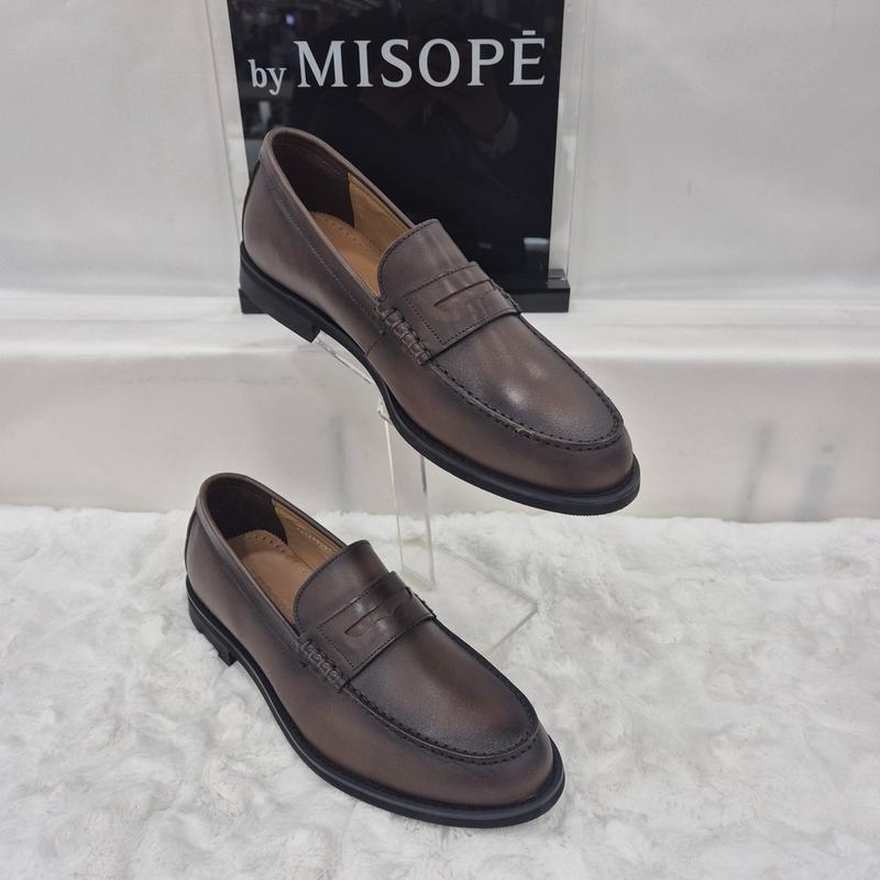 By 男性 クラシック ペニー ローファー 122HT439SD005 DBROWN 1 JJ