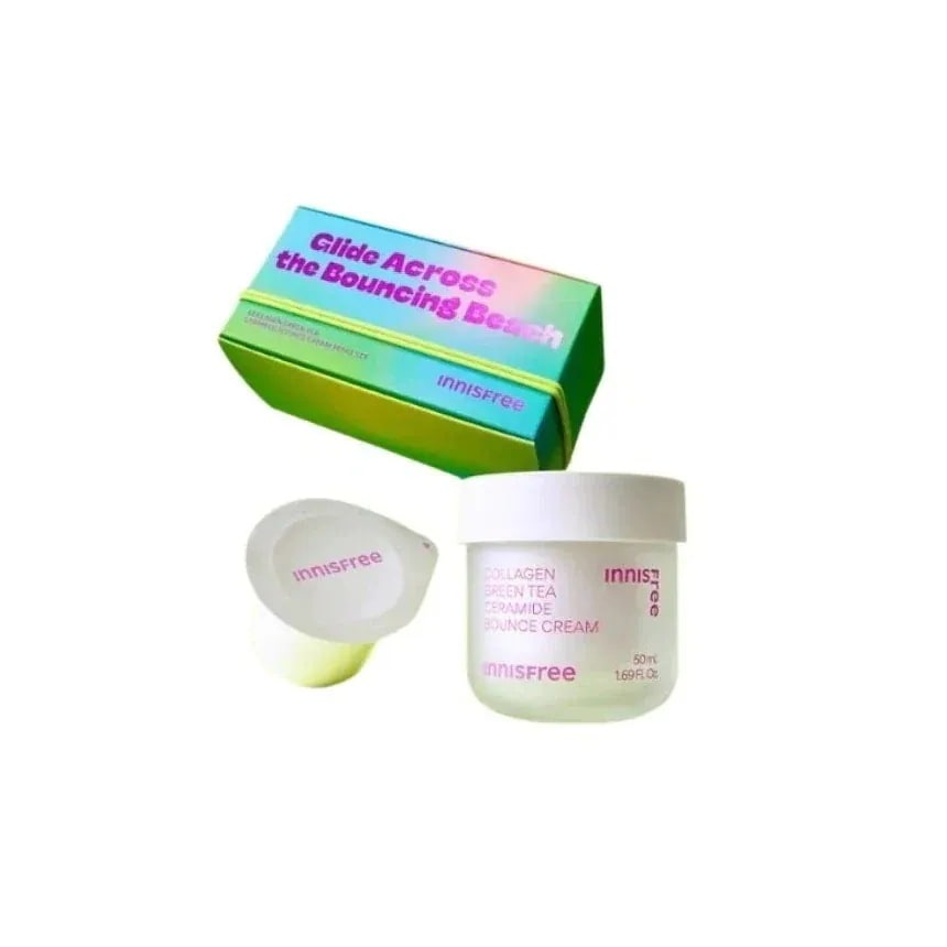 コラーゲングリーンティーセラミドバウンスクリーム 50ml +詰め替え50ml