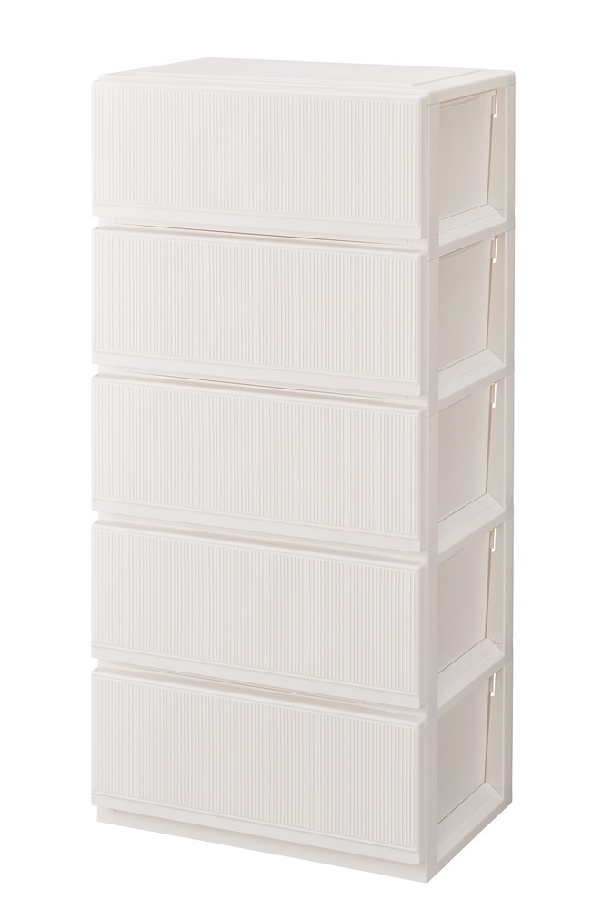 天馬 6505D-W(テンマ) ルームチェスト プロフィックス スタイルケース組立式（5段・ホワイト） 6505DWテンマ