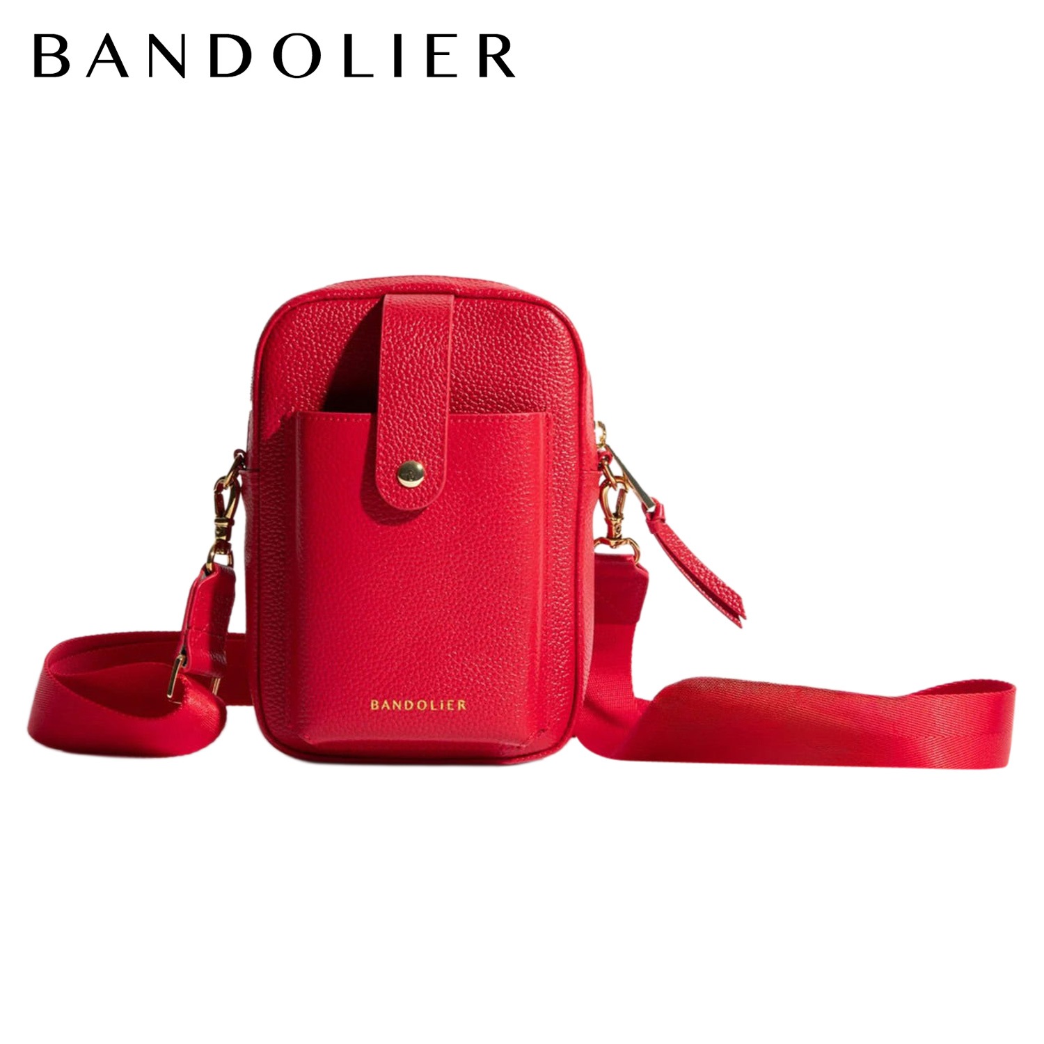 ショルダーバッグ スマホショルダー 斜めがけ 大人 軽量 本革 ディロン トゥルー レディース DILLON TRUE RED BAG レッド 42NDA
