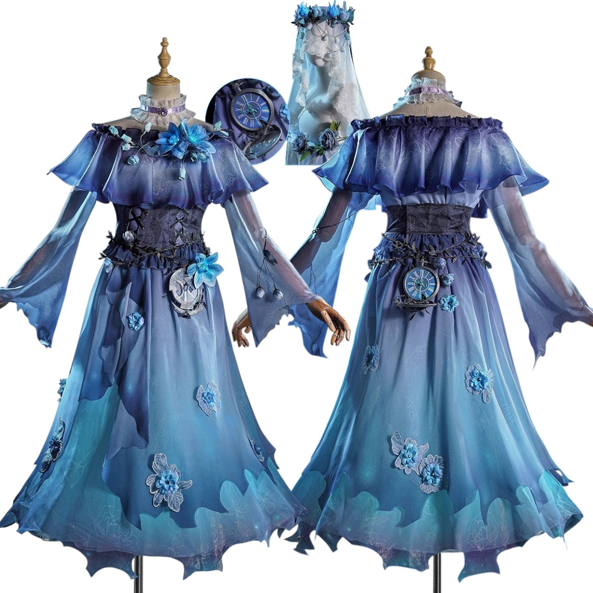 ［限定販売］Monenjoy　第五人格 昆虫学者　霊の蝋燭 メリー・プリニウス 衣装 実物化　ハロウィン コスチューム バイバー　cosplay　変装　仮装　イベント　舞台衣装