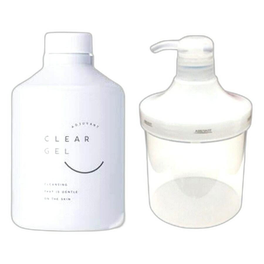 【セット】アジュバン クリアジェル 600g (メイク落とし)＆クリアジェル専用カートリッジ【 ADJUBANT】【 国内正規品】