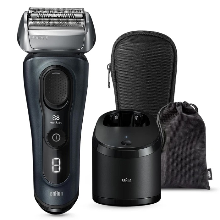 メンズシェーバー シリーズ8 5in1自動アルコール洗浄器＆シェーバーケース付き 8563cc-V グレー 28,258円