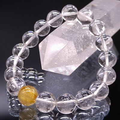 タイチンルチルクオーツ ブレスレット 10mm ⭐︎天然タイチンルチル