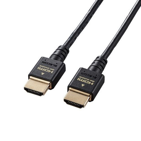 DH-HD21ES20BK HDMI ケーブル HDMI2.1 ウルトラハイスピード スリム 8K4K対応 2m ブラック メーカー直送