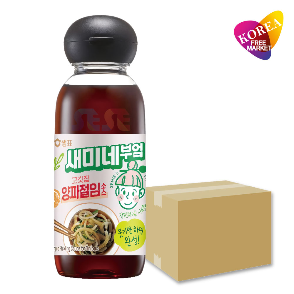 セミネキッチン オニオンソース 300ml 12本セット / センピョ 韓国 千切り玉ネギ味付けソース サムギョプサル 玉ねぎソース 焼肉の友 漬物の素 たれ