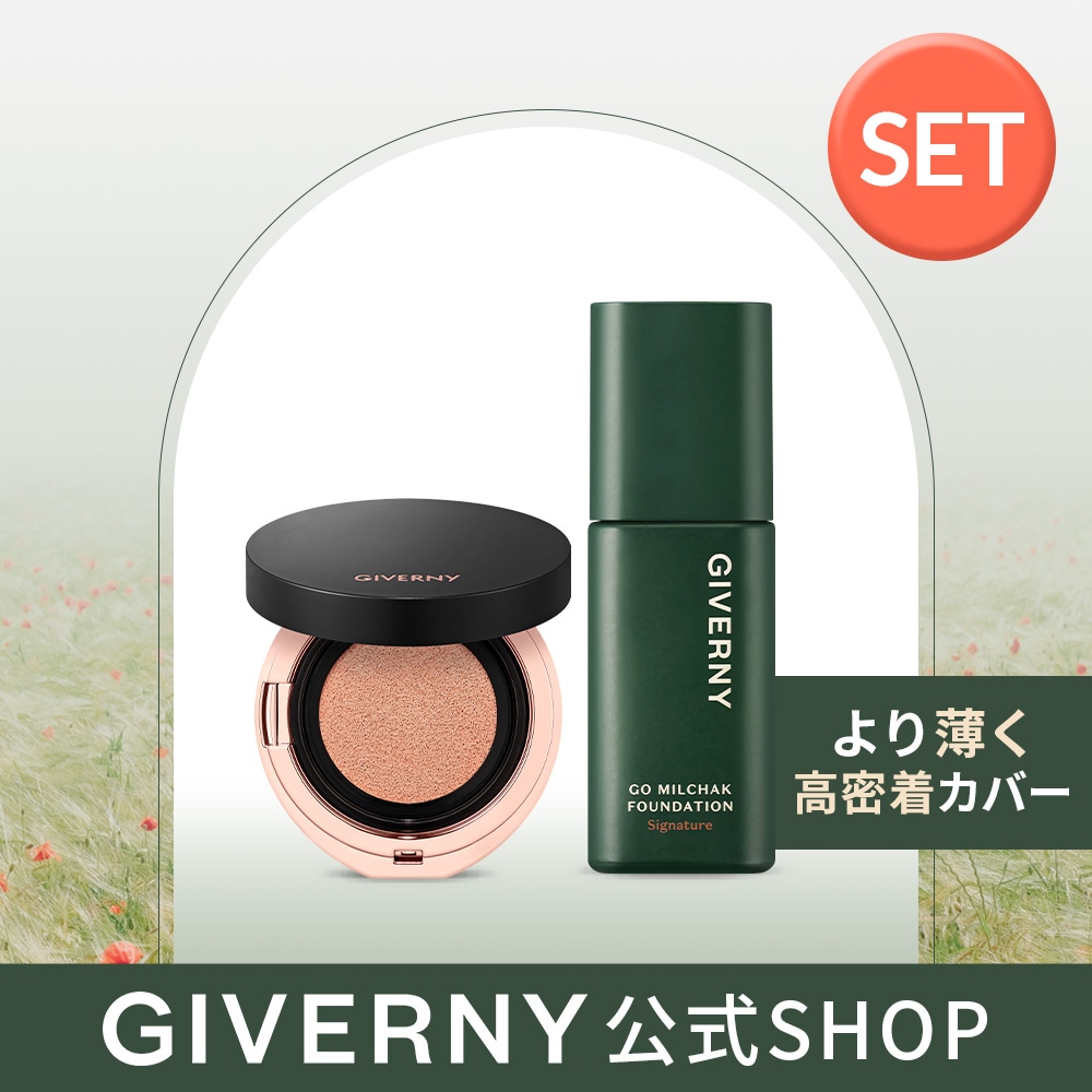 【BEST SET】 高密着シグネチャークッション(本品+レフィル) + 高密着シグネチャーファンデーション 韓国コスメ 17号/21号/22号/23号