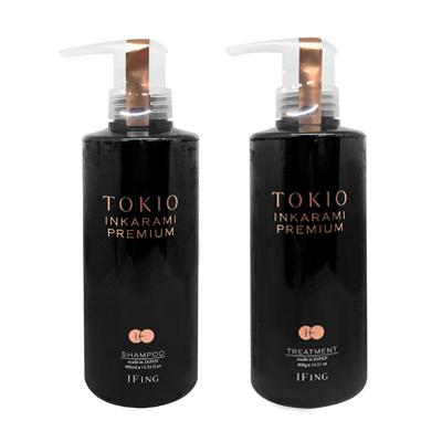 [セット販売] トキオ IE インカラミ プレミアム シャンプー 400ml + トリートメント 400g ゴールド 美容室専売 サロン専売 TOKIO Dr Jr
