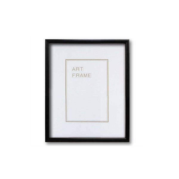 [木製額]温かみのある木製フレーム デッサン額 八ツ切サイズ（303x242mm）ブラック